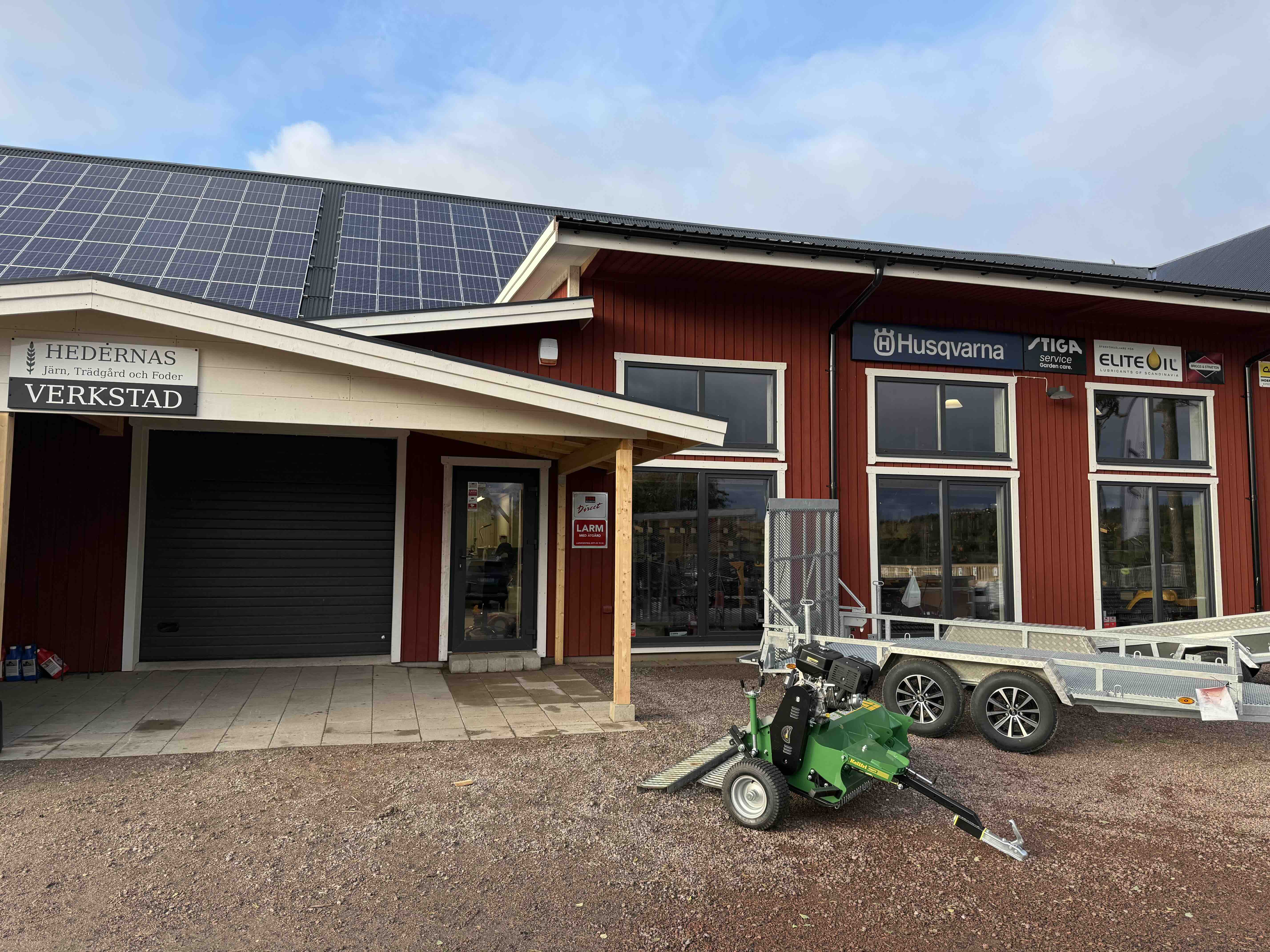 Serviceverkstad i arbete