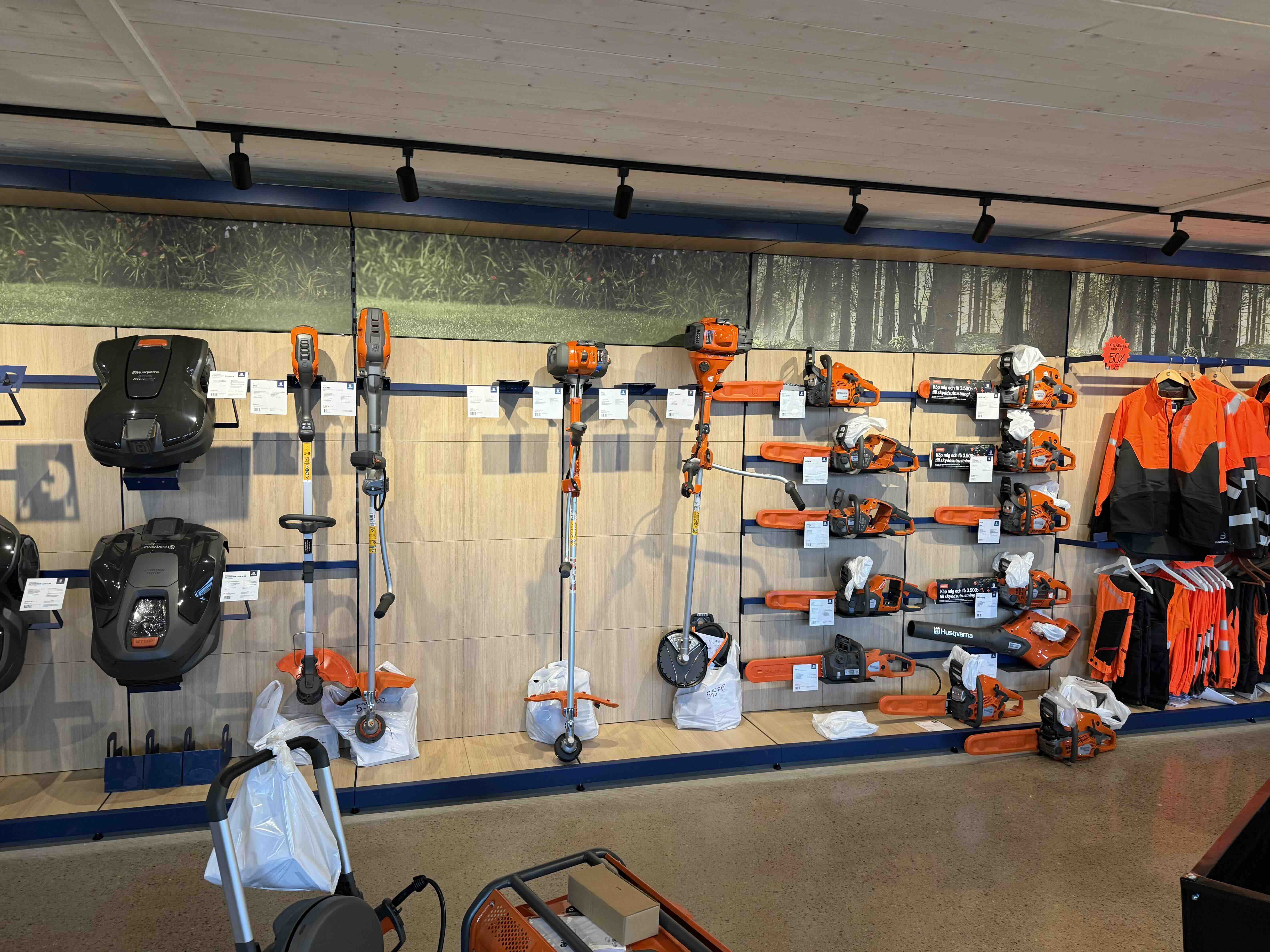 Serviceverkstad i arbete